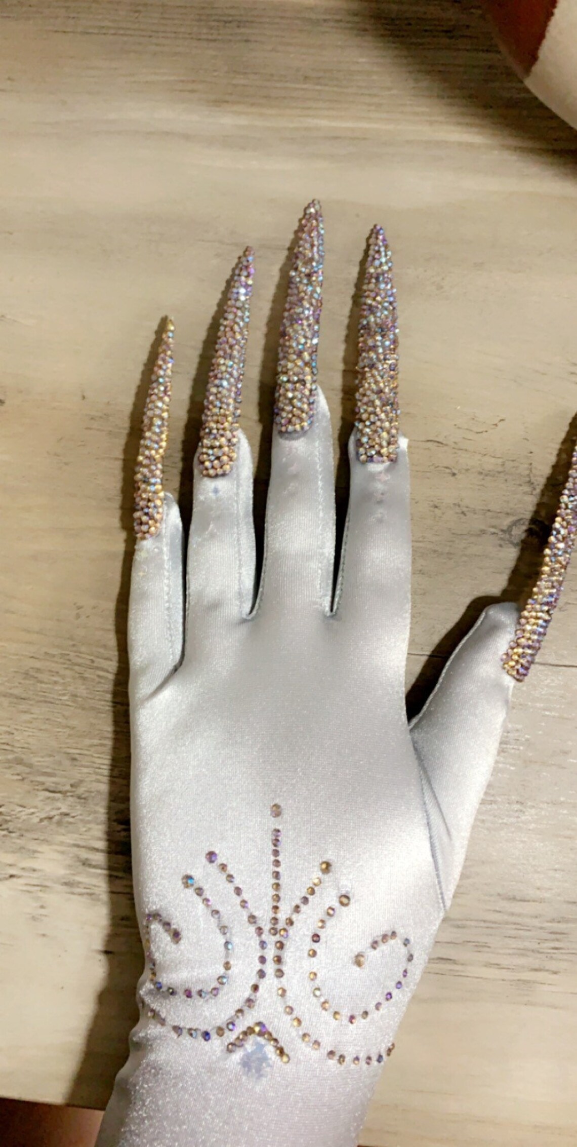 Drag nail gloves costume nail gloves performer gloves Etsy