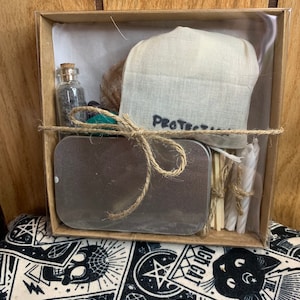 Protection Mini Travel Altar Kit/ Pocket Altar/ Witch Starter Kit