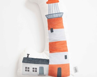 Coussin de phare 'At the Sea'