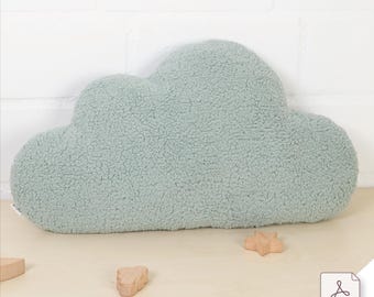 Sewing pattern and illustrated instructions for cloud pillows - PDF - Instant digital download - DIY sewing for beginners - byGesa