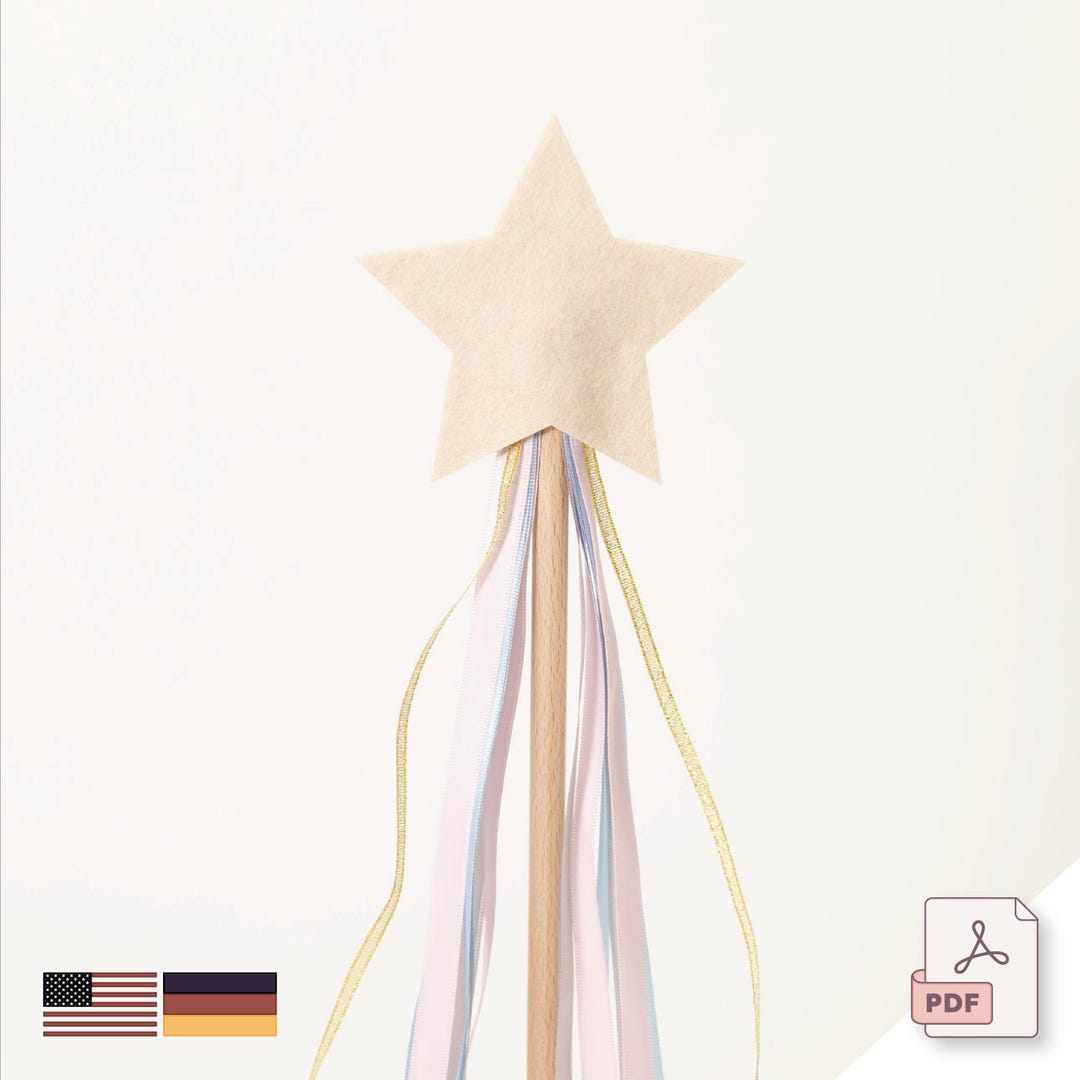 Printable Felt Patterns Magic.pdf Make a Magic Wand Out of Felt: Pattern With Instructions - Etsy