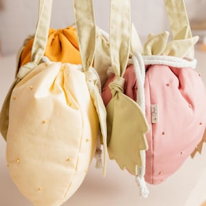 Lemon bag sewing pattern for kids – cute drawstring bucket bag & embroidery dots – PDF image 10