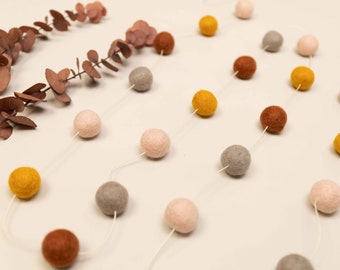 Felt ball garland