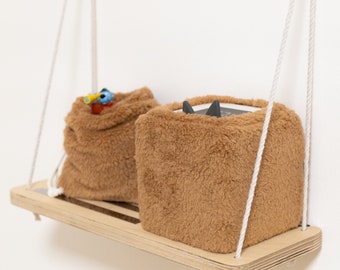 Plush Teddy Toniebox cover 'Kakao' - optional with drawstring bag - cuddly soft protective cover for Toniebox - Beary Dust Handmade