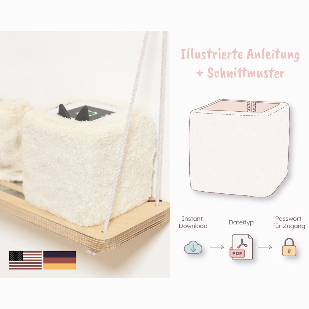Sewing Pattern and Illustrated Instructions for Teddy Toniebox Cover
