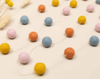 Felt ball garland