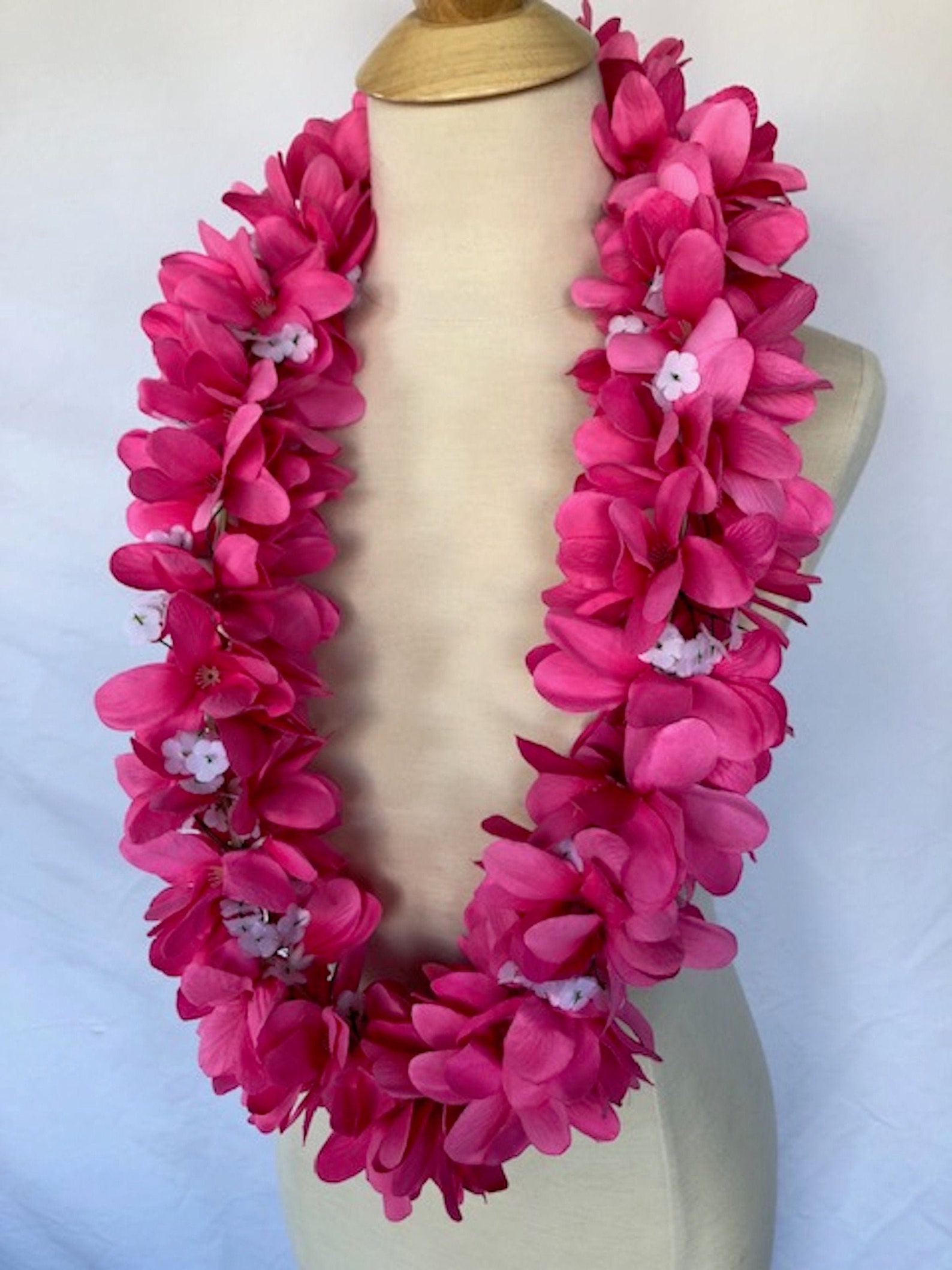 Hawaiian Plumeria Poepoe Lei artificial Etsy