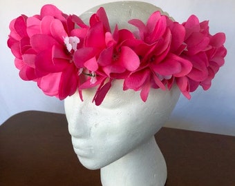 ハワイアンプルメリアフラワーヘッドバンド（造花） - Etsy 日本