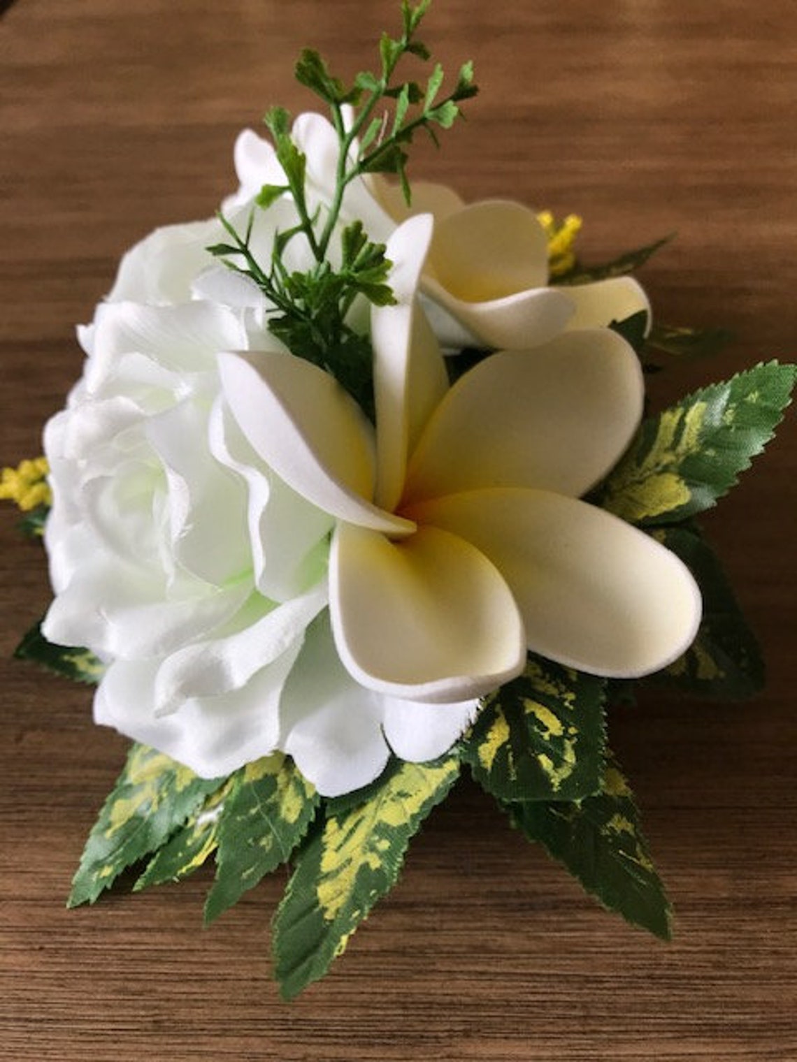 Large Handcrafted Flower Hair Clip Artificial Etsy