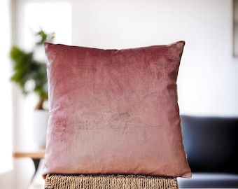 Super Soft Velvet Pillow, Pale Pink Pillow, Rose Velvet Pillow, Mauve Throw Pillow, Boho Euro Sham, Rose Pink Sofa Pillow, Custom Size Sham