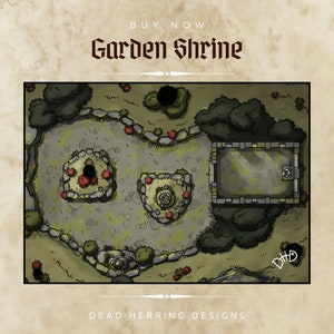 DnD/RPG Begegnungskarten - Garten Schrein Bündel