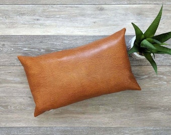 Genuine leather pillow | Etsy Genuine leather pillow | Etsy