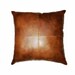 100% Real Golden brown Lambskin leather pillow cover Dark Tan Brown, Plain Square Leather Pillow Cover Couch Decorative Accent PS116