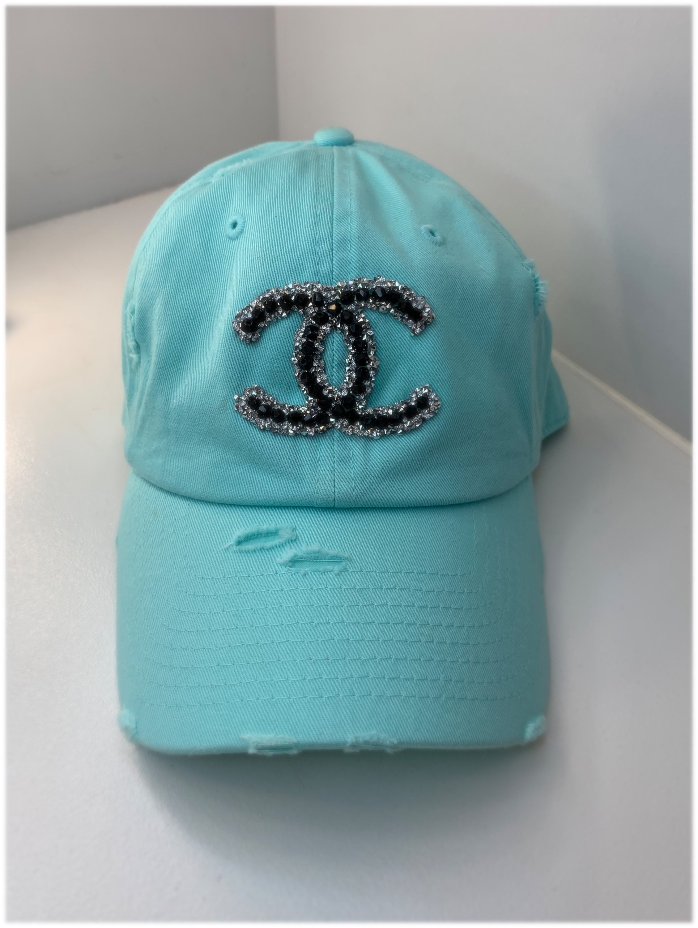 Baseball Cap / Designer Dupe / Aqua Hat 