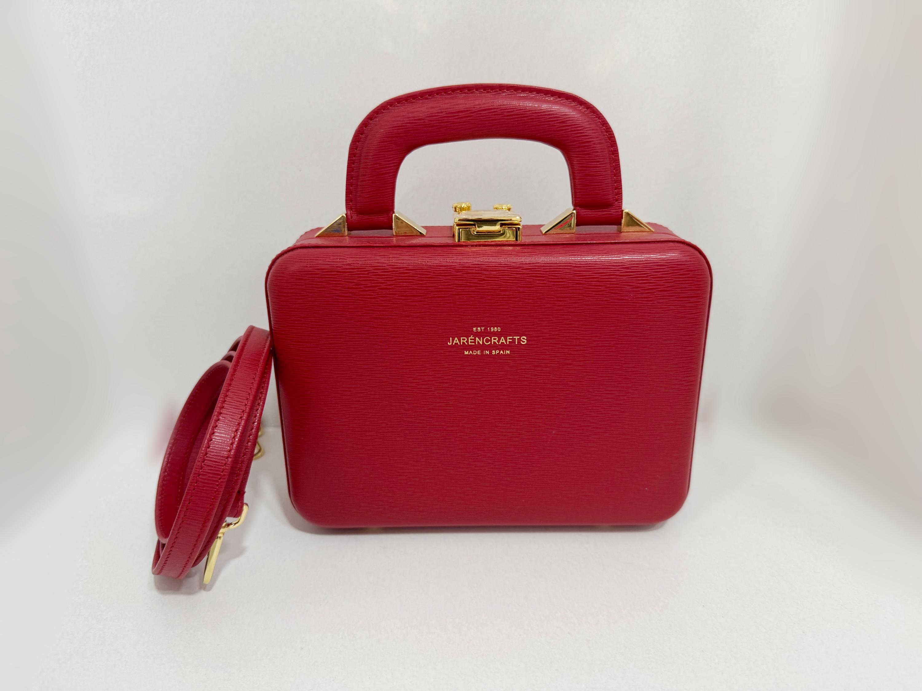 The leather mini bag.