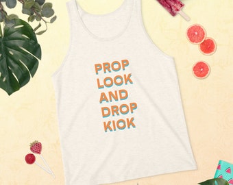 Rugby Tank Top: Prop Lock and Drop Kick Unisex Design - 2XL Last One Left!