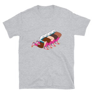 Women’s Rugby Football Soccer Diverse Team Take a Knee Short-Sleeve Unisex T-Shirt