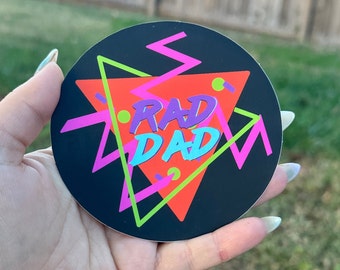 Rad Dad Father’s Day Bumper Sticker New Dad