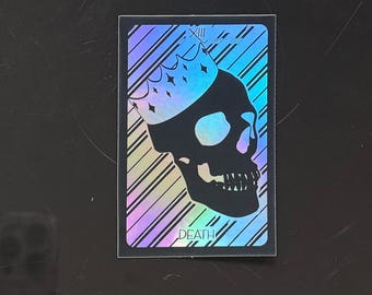 Death Tarot Card Stickers Water Resistant!
