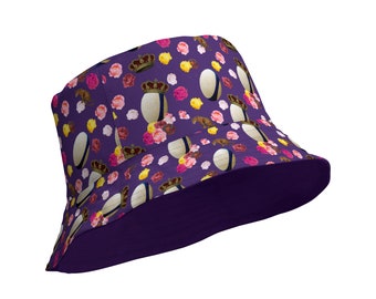 Royal Rugby Floral Crown Reversible bucket hat
