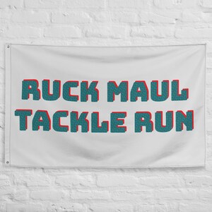 Rugby Ruck Maul Tackle Run Flag
