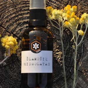 EVERLASTING FLOWER HYDROLATE Acqua floreale naturale/Regalo per lei/Trattamento della pelle del viso/Cura della pelle/Bellezza naturale/Cruelty Free/Fatto a mano