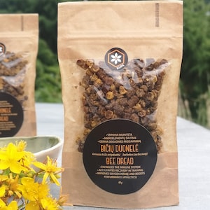Bee Bread, BIO bee bread, pure bee bread, organic bee bread, natural bee bread, (Bienenbrot, Perga, Pain d&#39;abeille) 2024 Harvest 40 g
