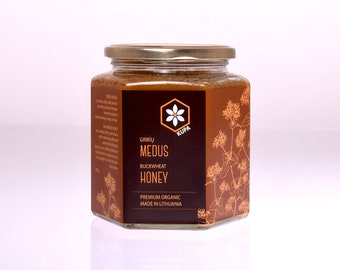 Miele di grano saraceno / Biologico / Crudo / Lituano / Raccolto 2025 / 500 g