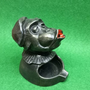 Mono cenicero vintage soviético. Cenicero de la URSS.Ceniceros de metal.Figura de mono.Vintage Tobacciana.Decoración de mesa Tabaco retro.