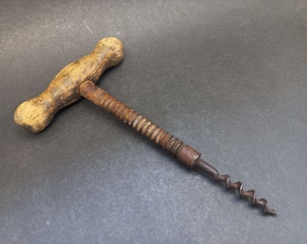 Rare Vintage Collectible Corkscrew, Steel Pull Corkscrew, Wine Bottle Opener, Antique Corkscrew