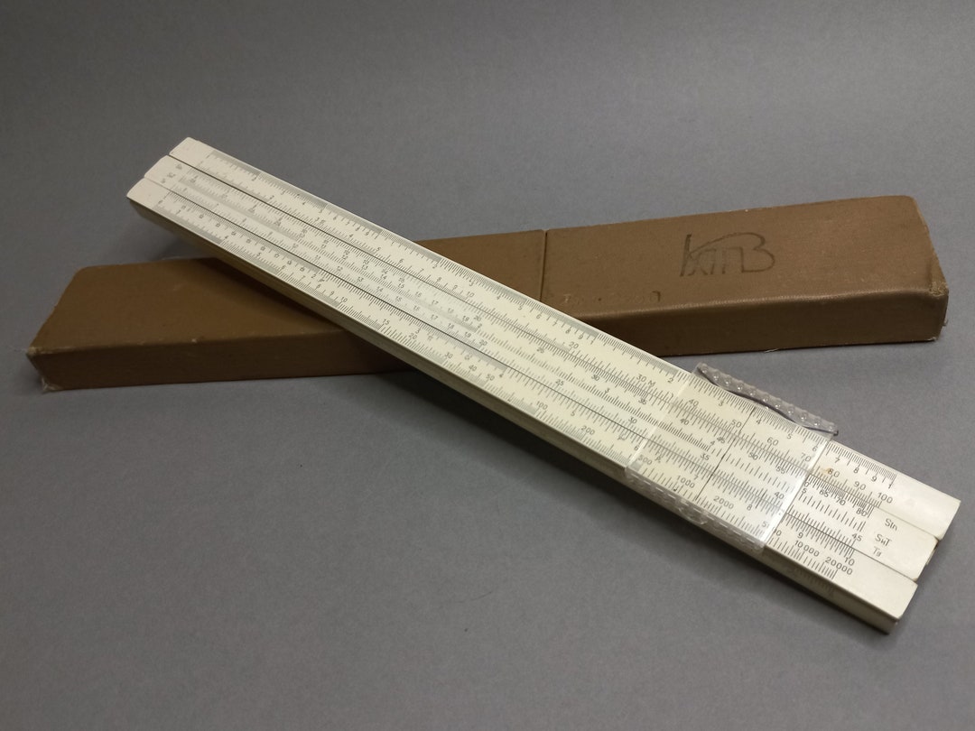 Vintage Soviet Logarithmic Ruler, Slide Rule 1975, Calculating ...