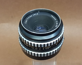 Vintage Lens Carl Zeiss Jena, Tessar 2.8\50, Antique Lens Carl Zeiss
