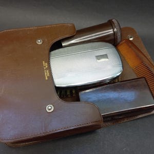 Vintage English Shaver Shaving Set Gillette 1950s, Old English Shavers, Collectible Safety Razor Made in England