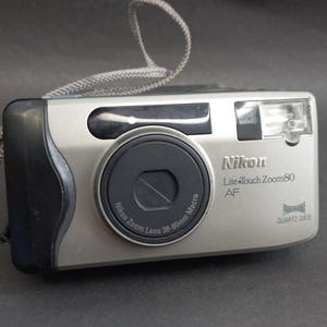 Vintage Camera Nikon Lite Touch Zoom 80 AF, Film Camera Nikon 1990s, Point and Shot Camera