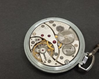 ヴィンテージ装飾懐中時計モルニヤ、ソビエト/ロシア★動作中 ソビエトヴィンテージ懐中時計モルニヤ、ソ連機械式懐中時計モルニヤ