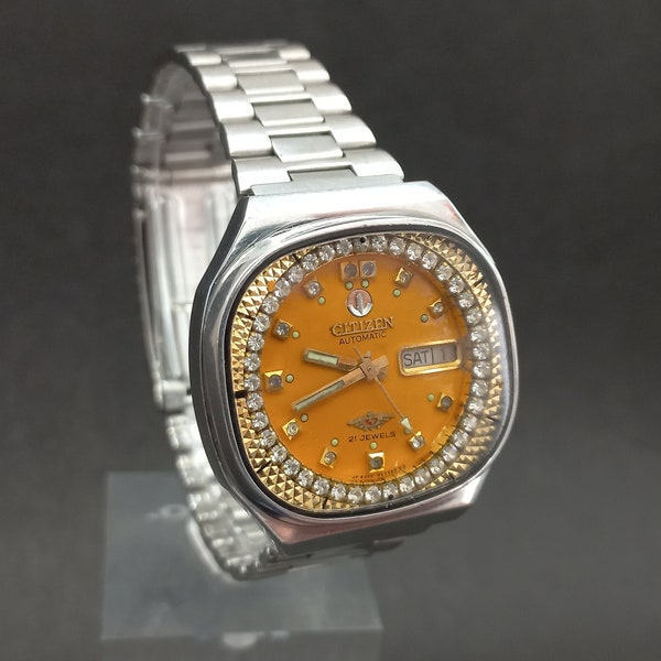 Vintage Wrist Watch Citizen Yolk JP8200,Japan Automatic Watch, Rare Japanese Watch, Classic Citizen