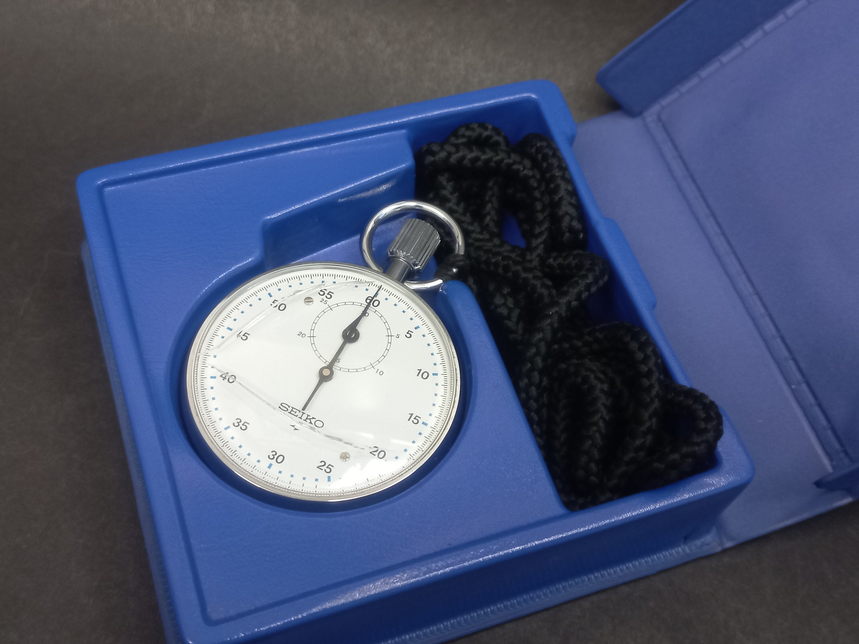 Cronometro giapponese vintage Seiko, cronometro meccanico giapponese, attrezzatura sportiva rara