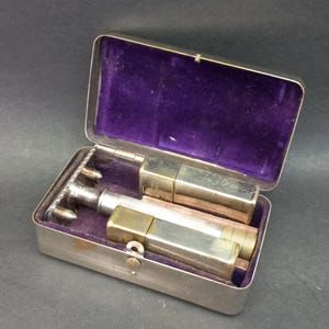 Vintage Shaver Shaving Set Gillette 1920s, Old Shavers, Collectible Safety Razor, Gift for Men
