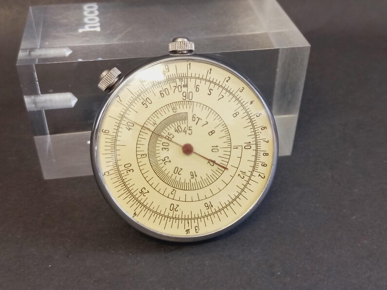 Round Sliding Ruler Soviet Vintage Circular Slide Rule 1960s, USSR Pocket Calculator, Round ...