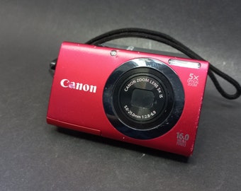 Digital Camera Canon Powershot A3400IS Red, Compact Digital Camera