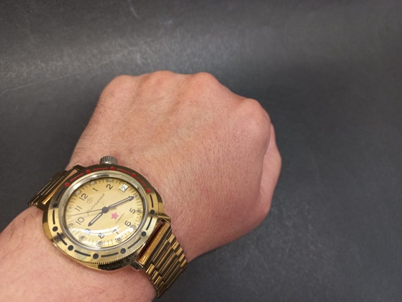 Soviet Vintage Wrist Watch Vostok Komandirskie (C… - image 5