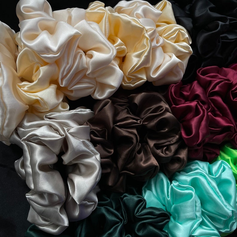 Mystery Set of Silky Satin Scrunchies