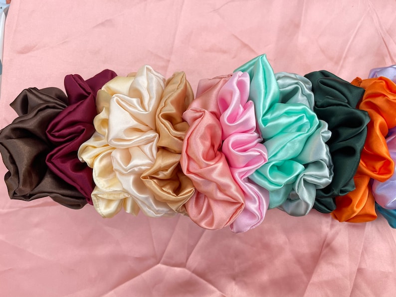 Mystery Set of Silky Satin Scrunchies