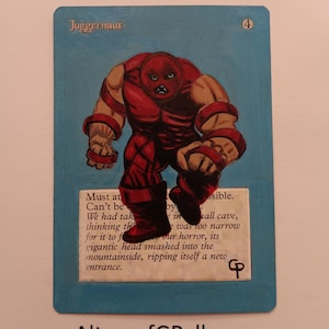MTG Revised Juggernaut Alter Magic the Gathering EDH Old School Commander Cube, eerbetoon aan X-Men