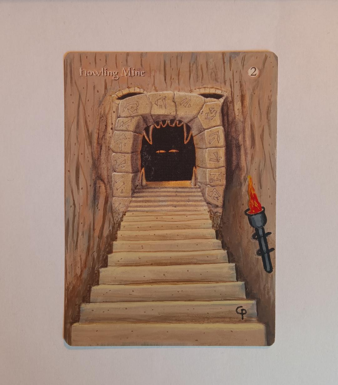 Hand Painted MTG Revised Howling Mine Altered Card - Etsy Hand Painted MTG Revised Howling Mine Altered Card - Etsy