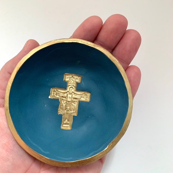 St. Domiamo Cross Rosary Bowl