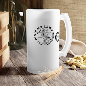 Glass Beer Mug Gift for Beer Lovers Barware Home Bar Accessories Unique Drinkware Classic Beer Mug for Him Classic Beer Lovers Mug