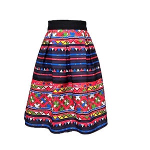 Hmong-inspired skirt (Size M, see descr for size info)
