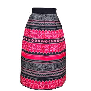 Hmong-inspired skirt (Size M, see descr for size info)