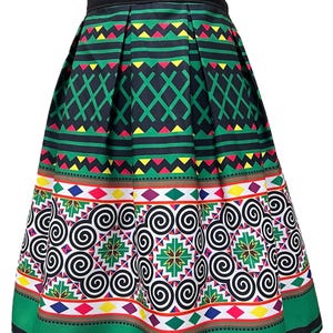 Hmong-inspired skirt (Size M, elastic waist, see descr for size info)